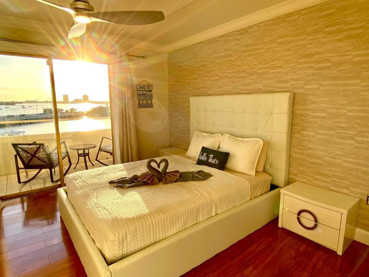 Deluxe Waterfront One Bedroom Apartment With Miami Skyline View, Free Parking 5 Mins Drive To Miami Beach Dış mekan fotoğraf